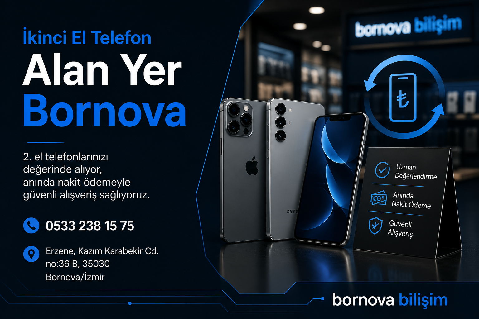 İkinci El Telefon Alan Yer Bornova