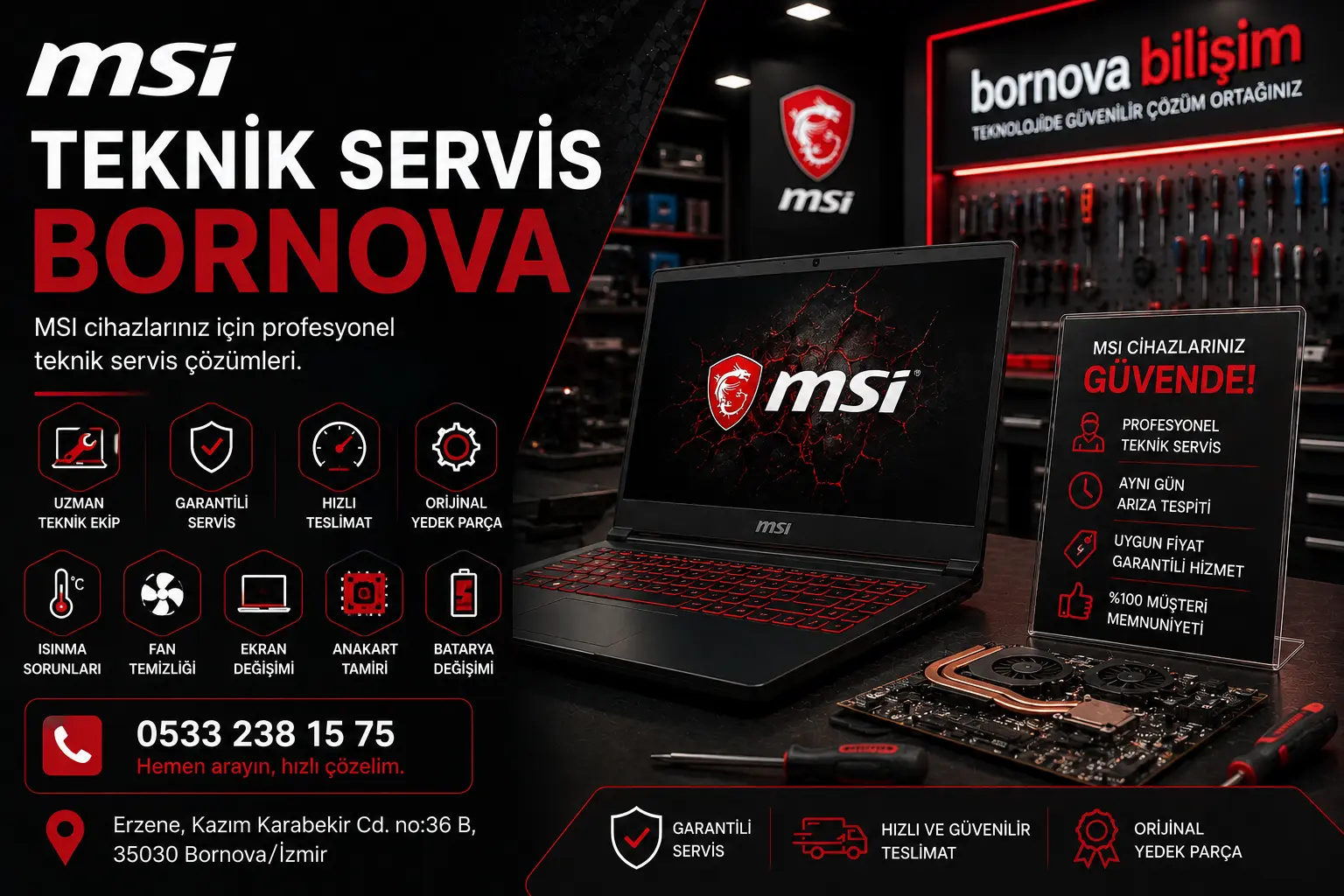 MSI Teknik Servis Bornova